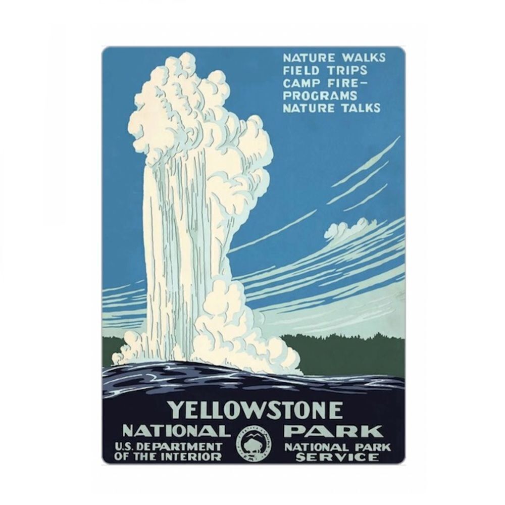 Vintage Yellowstone National Park Magnet